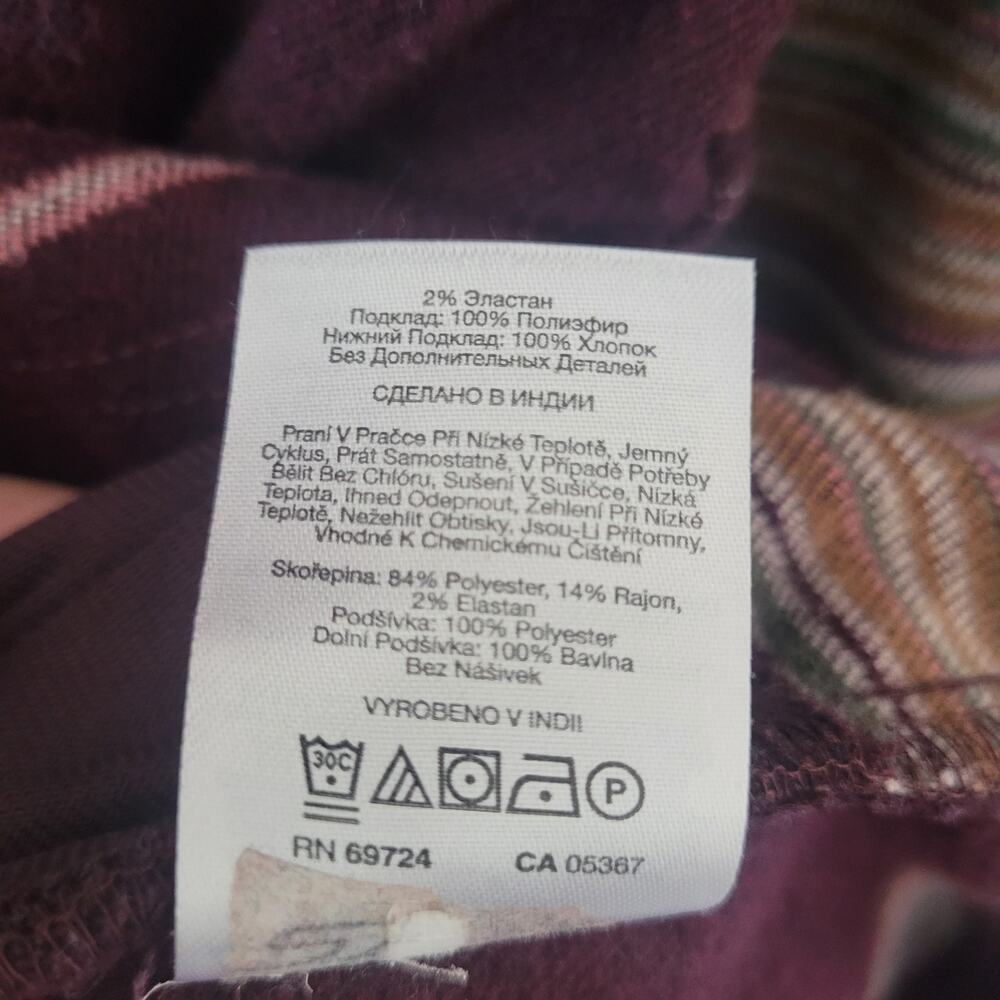 Columbia Calico Basin Women's XXL Burgundy Stripe Shirt Jacket Shacket READ - Picture 7 of 13